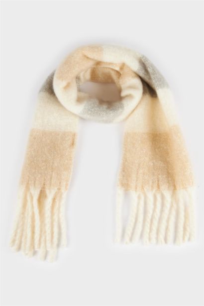 Girl Color Block Woven Scarf