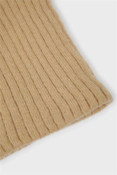 Écharpe Tour de cou en tricot doublé de fausse laine pour fille