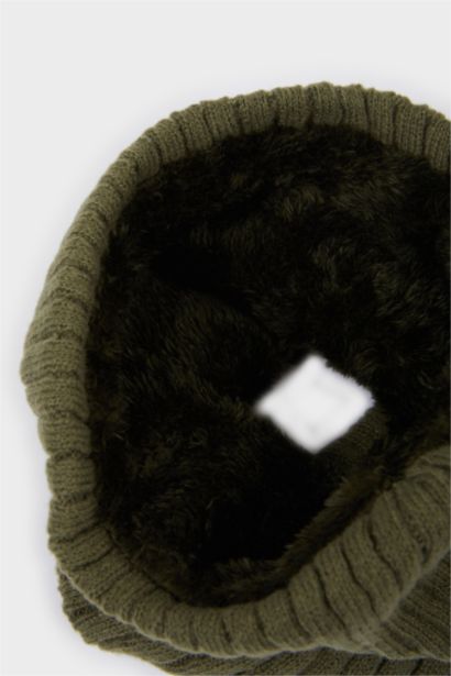 Boy Lined Faux Fur Neck Scarf
