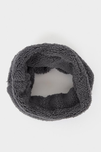 Boy Polar Fleece Lined Cotton Scarf