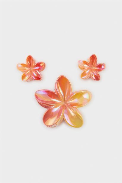 Lot de 3 Pinces à cheveux fleurs pour femme