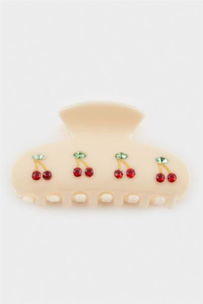 Pince à cheveux avec cerise pour femme