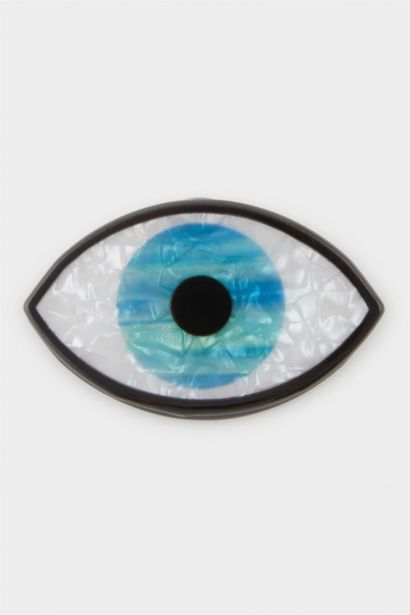 Pince cheveux femme avec motif œil porte-bonheur