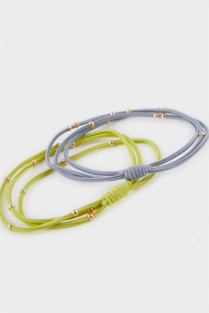 Woman 5 Piece Colored Hair Ties