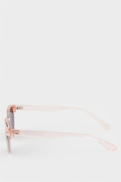 Yuvarlak Turuncu Plastik Çerçeve Siyah Cam Polarize Güneş Gözlüğü Kız Çocuk