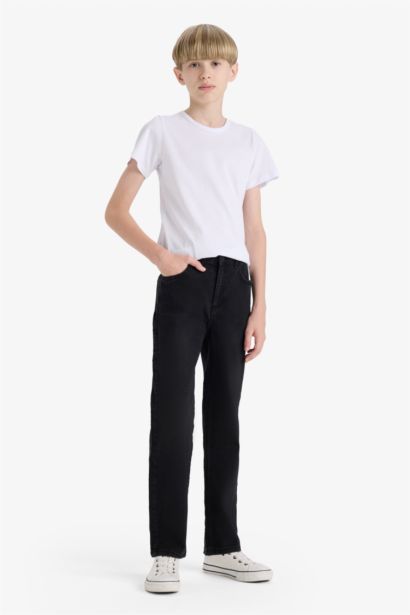 Boy Regular Fit Crew Neck Basic Blouse