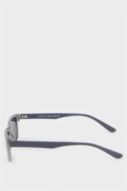 Yuvarlak Gri Plastik Çerçeve Siyah Cam Polarize Güneş Gözlüğü Erkek Çocuk