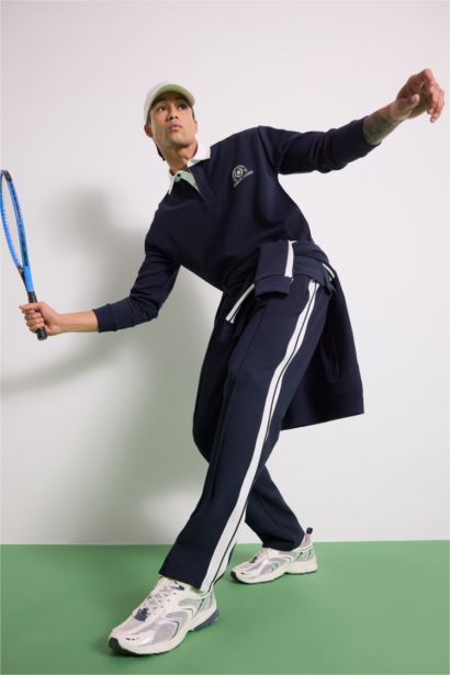 Boxy Fit Gömlek Yaka Sporcu Sweatshirt