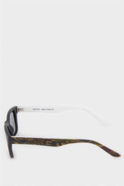 Yuvarlak Renkli Plastik Çerçeve Siyah Cam Polarize Güneş Gözlüğü Erkek Çocuk