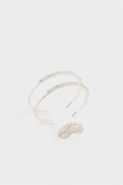 DCEY x DeFacto Kadın 2'li Taşlı Küpe