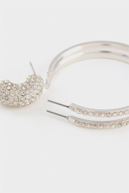 DCEY x DeFacto Kadın 2'li Taşlı Küpe