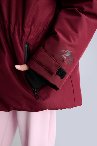 Girl Hooded Fleece Lined Coat