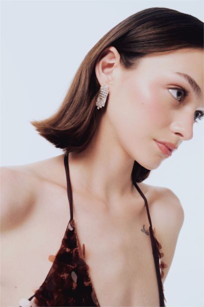 DCEY x DeFacto Kadın 2'li Taşlı Küpe