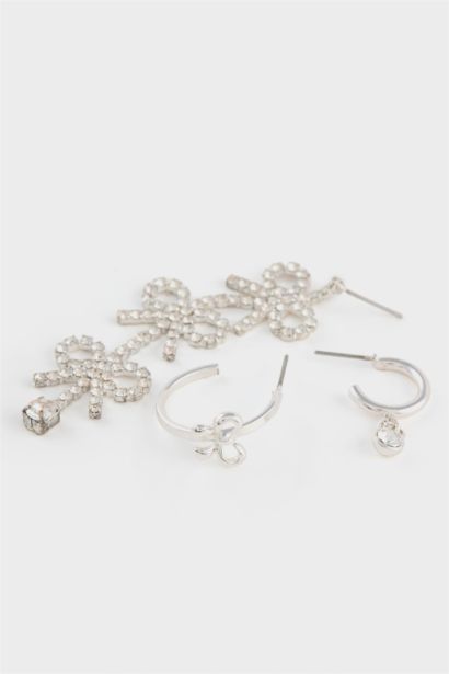 حلق حريمي بأحجار - 3 قطع