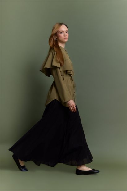 تنورة طويلة فوال بقصة A