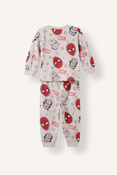 %100 Pamuklu Marvel Pijama Takımı Erkek Bebek