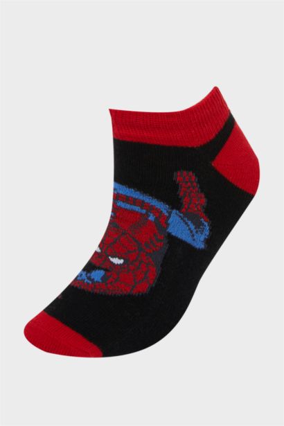 Lot de 3 paires de Chaussettes courtes en coton Spiderman pour garçon