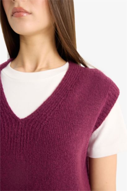 Regular Fit V-Neck Vest