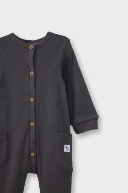 Baby Boy Newborn Ribbed Camisole Jumpsuit