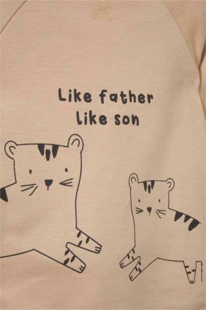 Baby Boy Tiger Print Sweatshirt Sweatpants 2 Piece Set