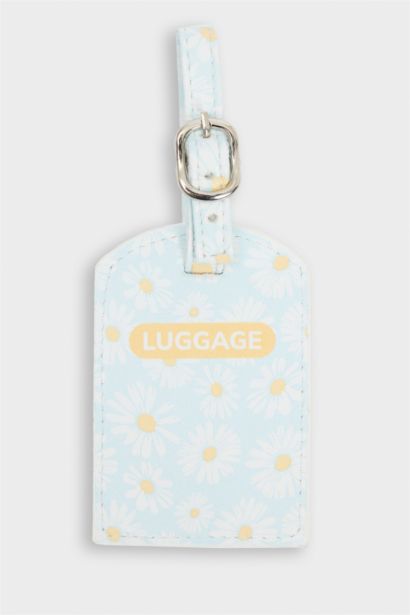 Kadın Çiçekli Suni Deri Pasaportluk ve Valiz İsimliği Set