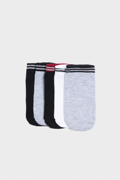 Boy 5 Piece Short Cotton Socks