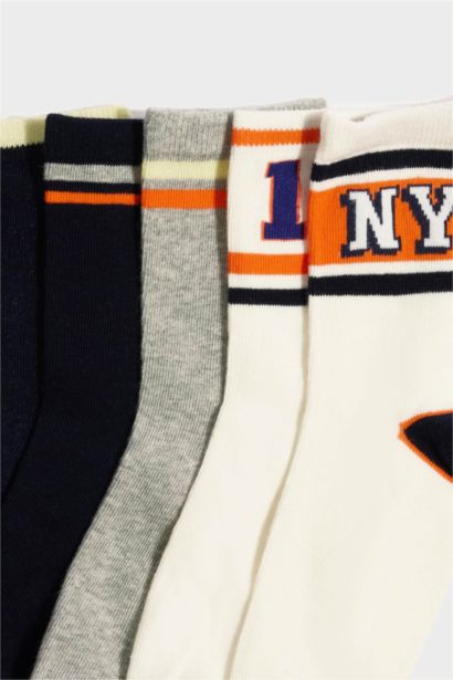 Lot de 5 paires de Chaussettes longues en coton pour garçon