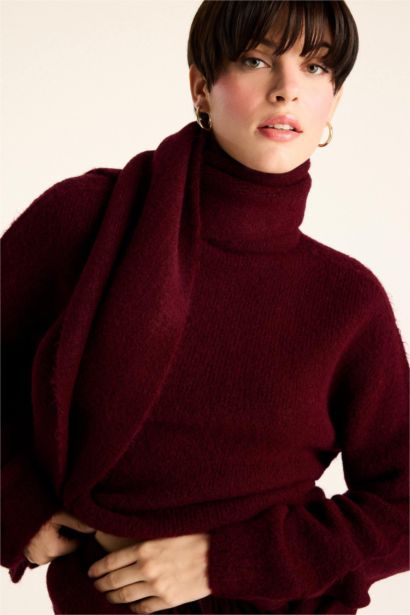 Regular Fit Yarım Balıkçı Yaka Triko Kazak