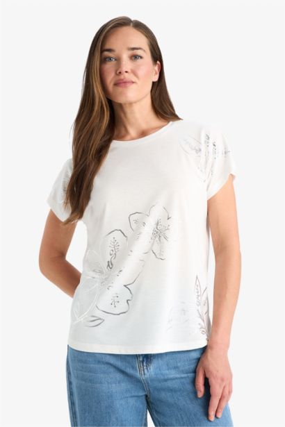 Regular Fit Crew Neck Short Sleeve T-Shirt