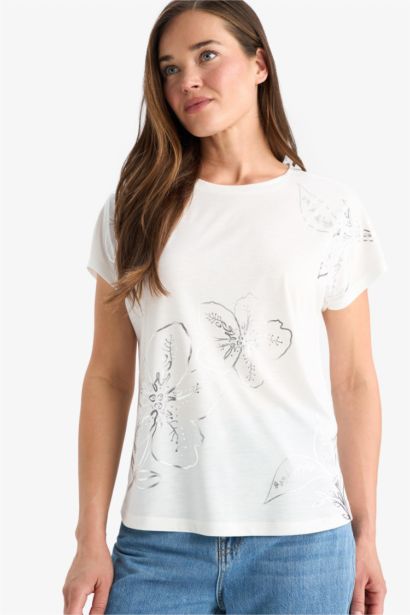 Regular Fit Crew Neck Short Sleeve T-Shirt