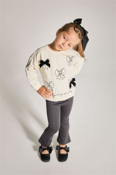 Baby Girl Printed Sweatshirt Leggings 2 Piece Set