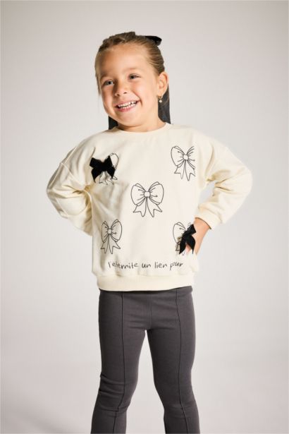 Baby Girl Printed Sweatshirt Leggings 2 Piece Set