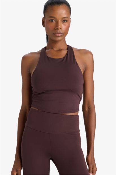 DeFactoFit Padded Crew Neck Sports Bra