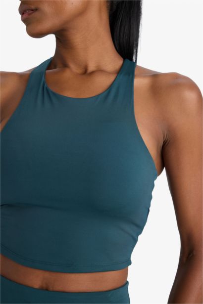DeFactoFit Padded Crew Neck Sports Bra
