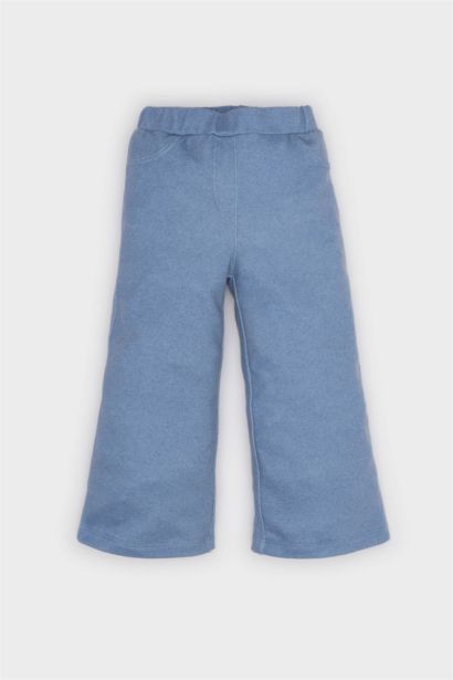 Baby Girl Wide Leg Jean Looking Trousers
