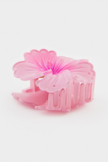 Pince à cheveux lotus rose pour femme