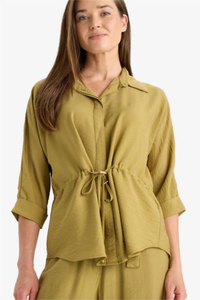 Shirt Collar Long Sleeve Shirt