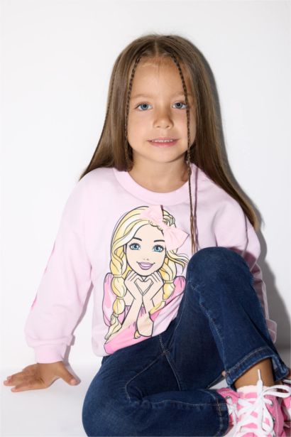 Baby Girl Barbie Crew Neck Sweatshirt