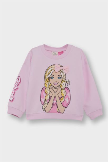 Baby Girl Barbie Crew Neck Sweatshirt