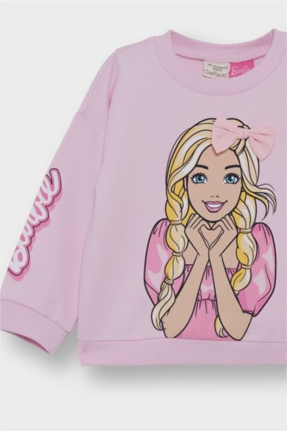Baby Girl Barbie Crew Neck Sweatshirt