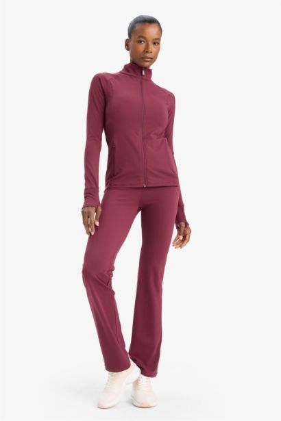 Cardigan de sport slim fit zippé à col montant de DeFactoFit