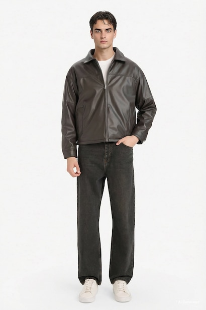 Faux Leather Jacket