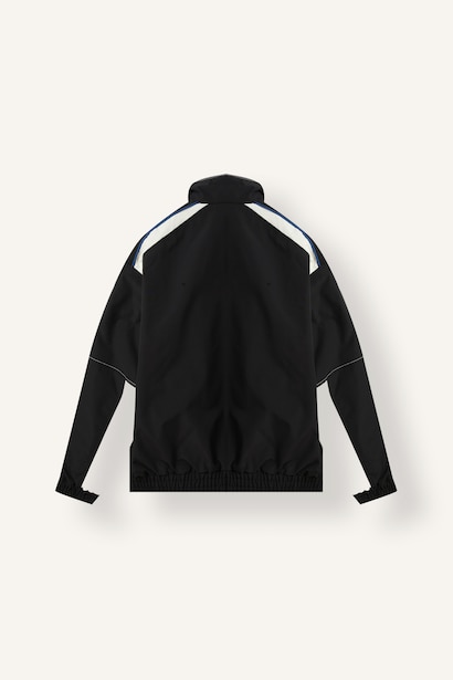Relaxed Fit Polo Collar Zip-Up Jacket