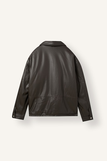 Veste mi-saison à col polo et fermeture éclair Coupe décontractée