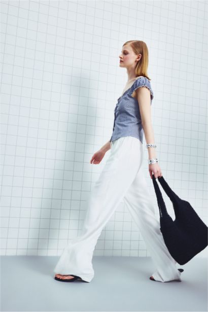 High Waist Wide Leg Trousers