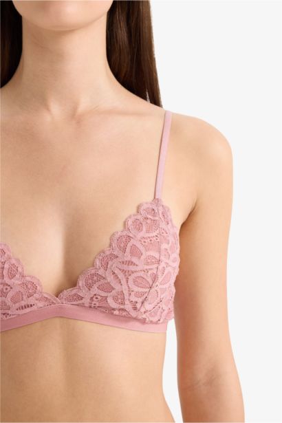 حمالة صدر بدون بطانة بالدانتيل