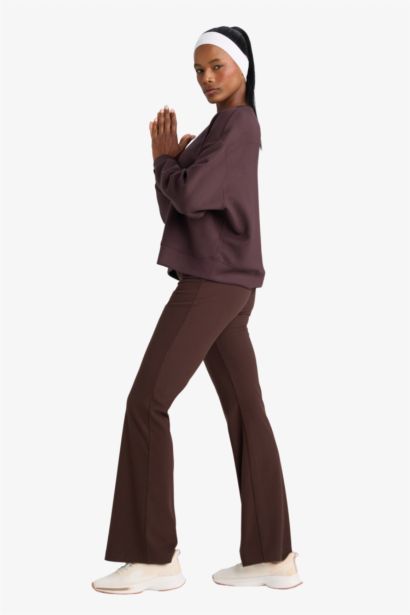 DeFactoFit Flare Fit High Waist Regular Leg Sweatpants