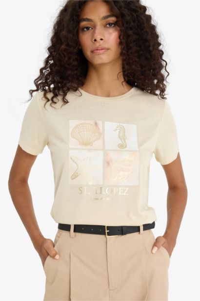 Regular Fit Crew Neck Short Sleeve T-Shirt