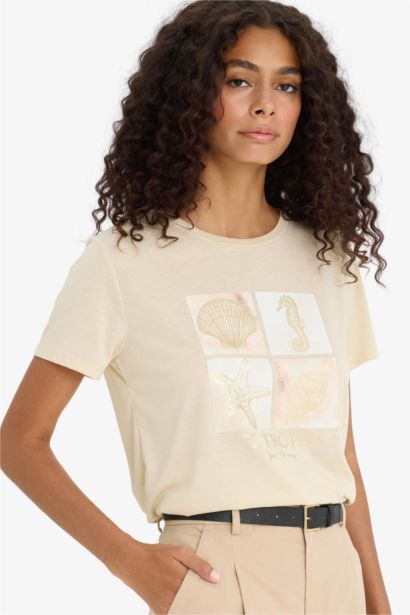 Regular Fit Crew Neck Short Sleeve T-Shirt