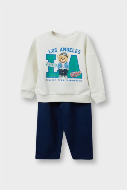 Baby Boy Printed Sweatshirt Pants 2 Piece Set